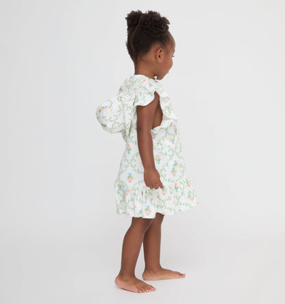 The Tiny Frankie Beach Dress - Pastel Trellis