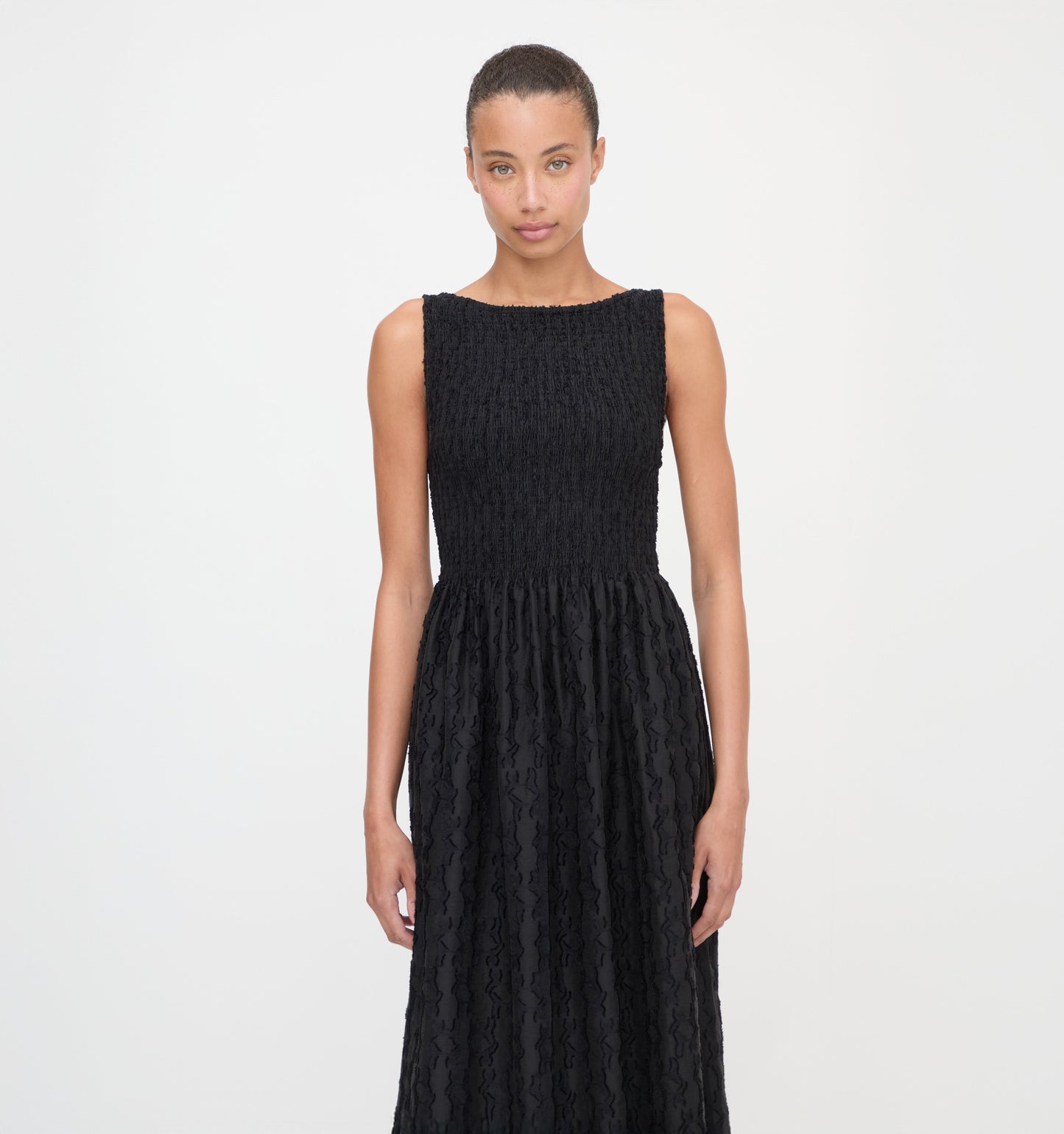 The Cosima Nap Dress - Black Fil Coupé