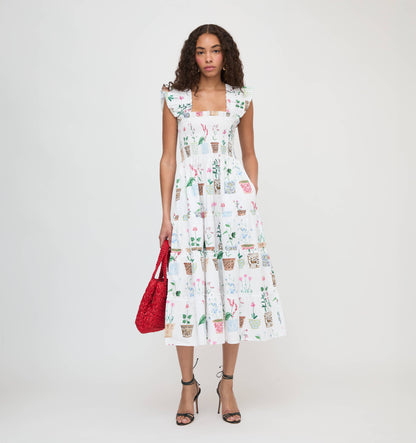 The Ellie Nap Dress - Flower Pots