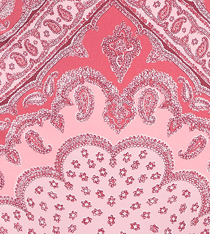 The Zuri Swim Skirt - Berry Paisley Scarf
