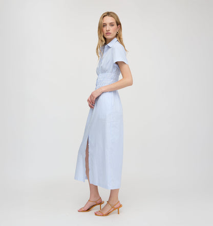 The Jamie Nap Dress - Blue/White Stripe