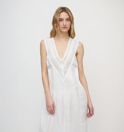 The Lorelai Nightgown - Ivory Washed Voile