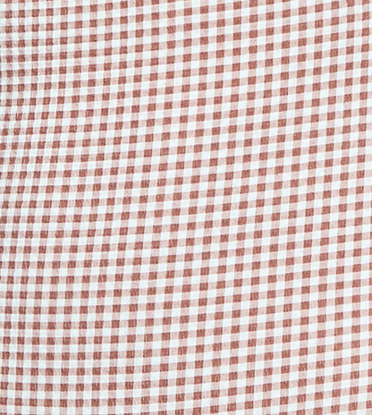 The Alexia Rashguard - Cognac Gingham