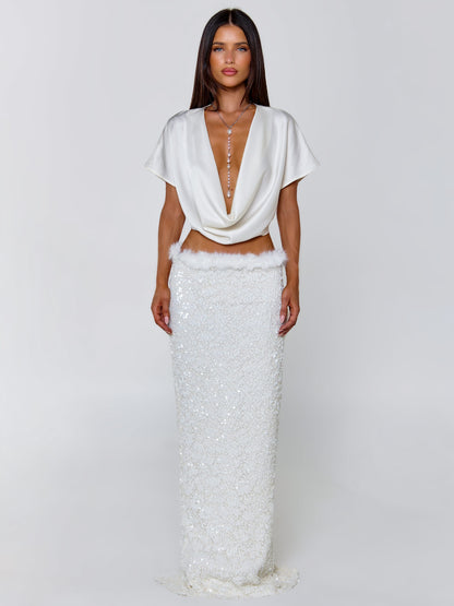 Milliana Maxi Skirt White