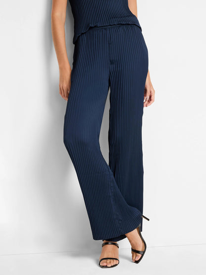Crinkle Crepe Wide Leg Pant