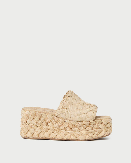 Aaron Natural Braided Straw Mule