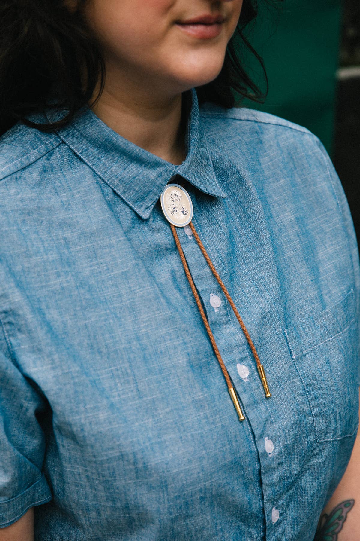 Floral Bolo Tie