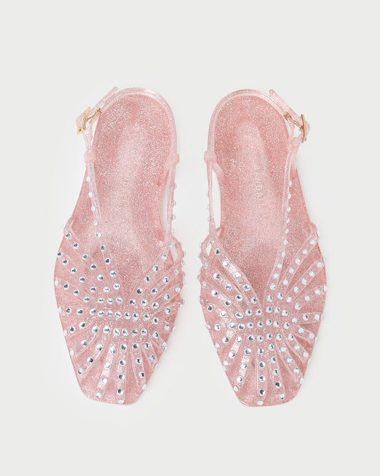 Devon Pink Jelly Slingback Sandal