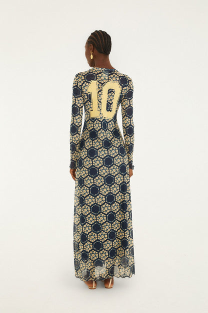 Blue Farm Club Long Sleeve Maxi Dress