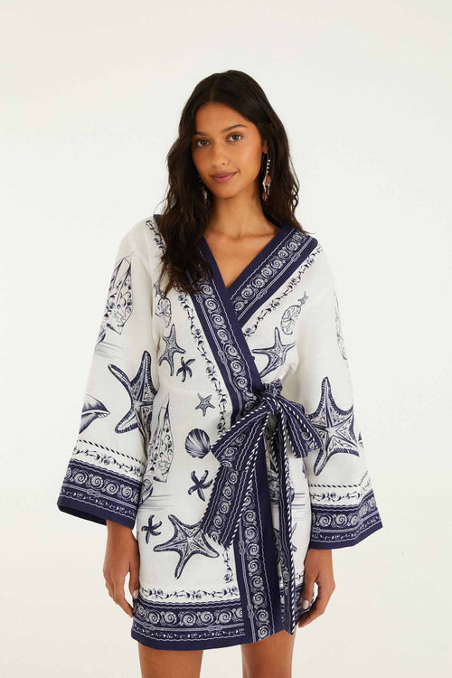 Off-White Coast Scarf  Mini Dress