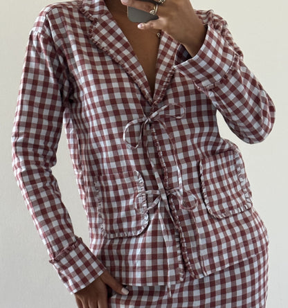 The Steffy PJ Set - Sienna Check