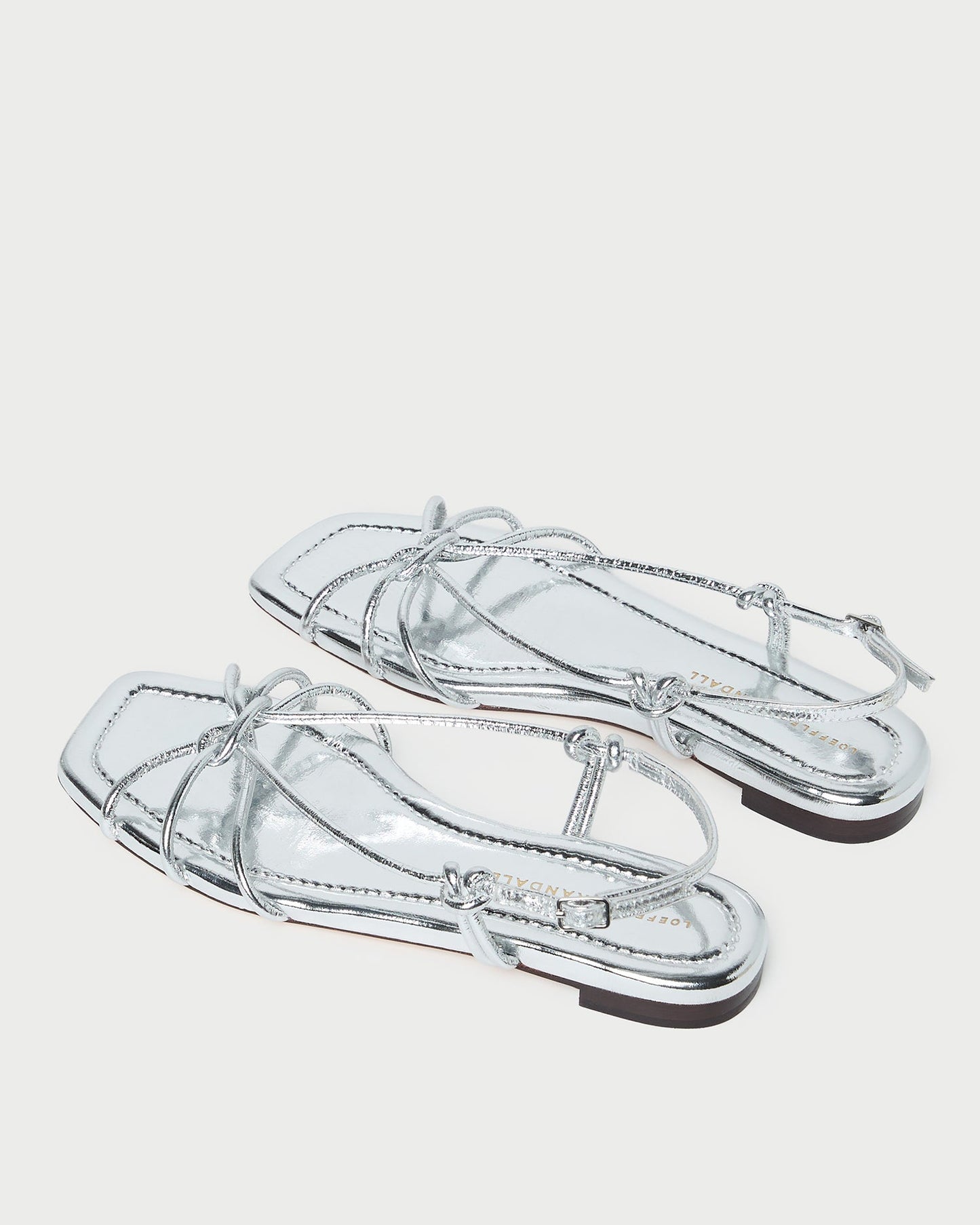Karly Silver Leather Strappy Sandal