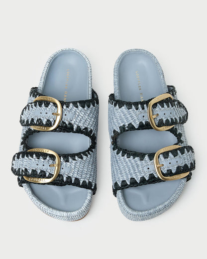 Nico Blue Two-Band Sandal