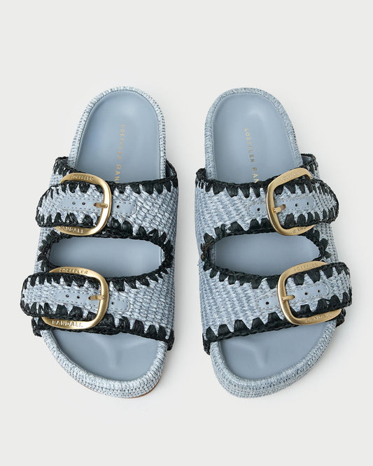 Nico Blue Two-Band Sandal