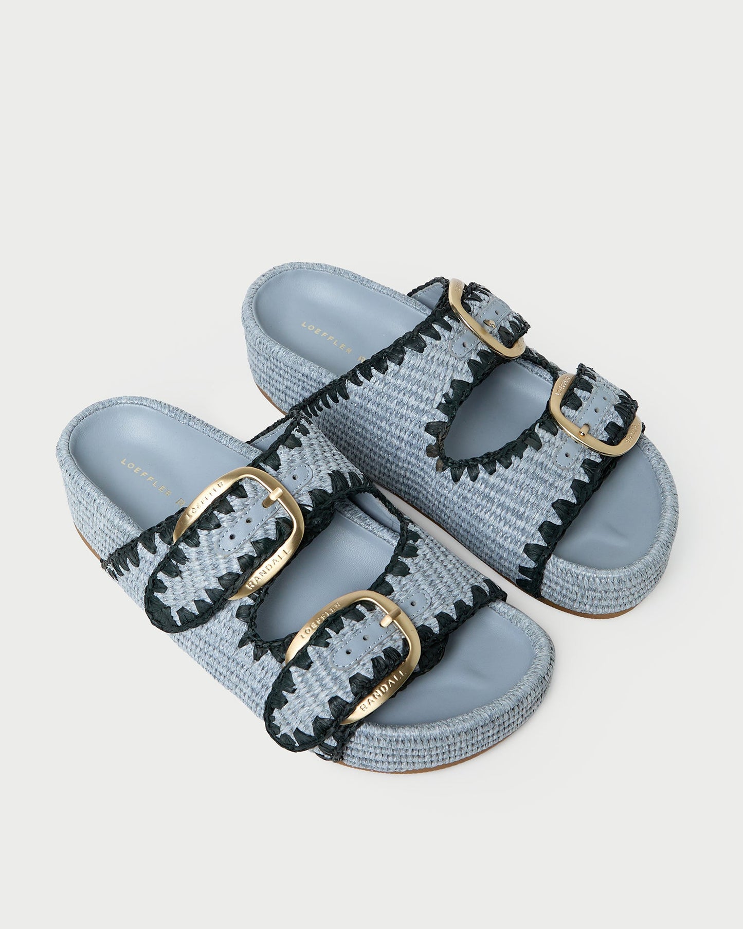Nico Blue Two-Band Sandal