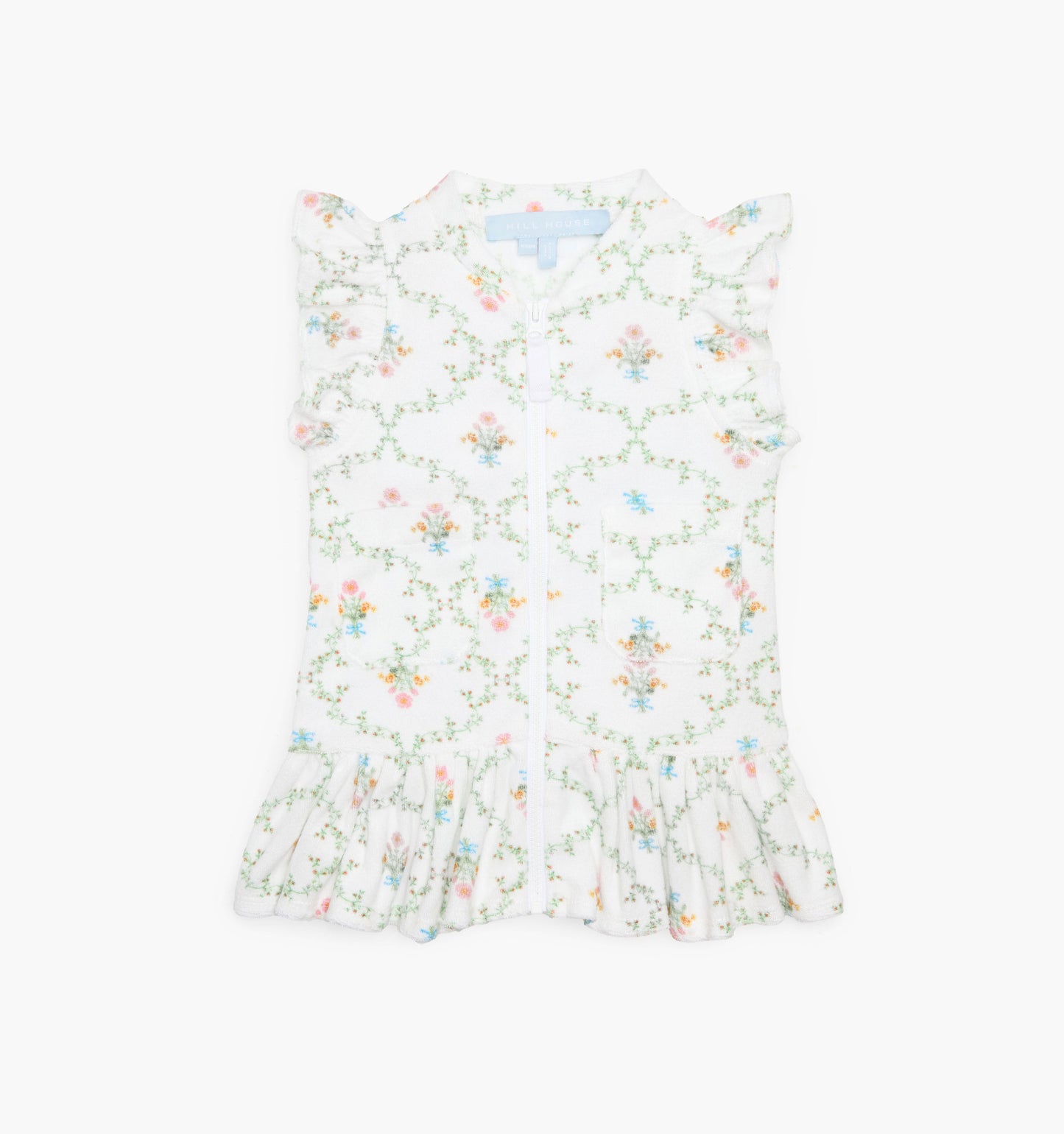 The Tiny Frankie Beach Dress - Pastel Trellis